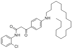 ALPHA-(4-OCTADECANYLAMINO)-BENZOYL-N-(2-CHLORPHENYL)-ACETAMIDE CAS#: 80336-48-7
