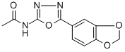 Acetamide, N-(5-(1,3-benzodioxol-5-yl)-1,3,4-oxadiazol-2-yl)- CAS#: 83805-44-1