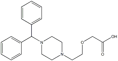 Acetic acid, 2-[2-[4-(diphenylMethyl)-1-piperazinyl]ethoxy]- CAS#: 83881-53-2