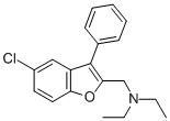 BENZOFURAN, 5-CHLORO-2-(DIETHYLAMINOMETHYL)-3-PHENYL- CAS#: 80592-85-4