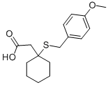BETA-(4-METHOXY-BENZYLSULFANYL)-BETA,BETA-CYCLOPENTAMETHYLENE-PROPIONIC ACID CAS#: 87242-92-0