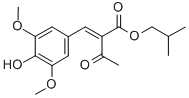 BUTANOIC ACID, 2-[(4-HYDROXY-3,5-DIMETHOXYPHENYL)METHYLENE]-3-OXO-, 2-METHYLPROPYL ESTER CAS#: 803745-54-2