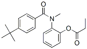 Benzamide, 4-(1,1-dimethylethyl)-N-methyl-N-(2-(1-oxopropoxy)phenyl)- CAS#: 80495-81-4