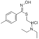Benzenecarboximidothioic acid, N-hydroxy-4-methyl-, 2-(diethylamino)et hyl ester, monohydrochloride, (Z)- CAS#: 86387-53-3