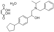 Benzenemethanol, 4-cyclopentyl-alpha-(((1-methylethyl)(phenylmethyl)am ino)methyl)-, (Z)-2-butenedioate, hydrate CAS#: 85689-98-1