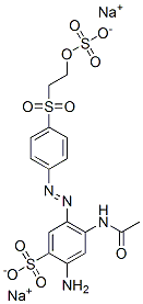 Benzenesulfonic acid, 4-(acetylamino)-2-amino-5-[[4-[[2-(sulfooxy)ethyl]sulfonyl]phenyl]azo]-, disodium salt CAS#: 85765-41-9
