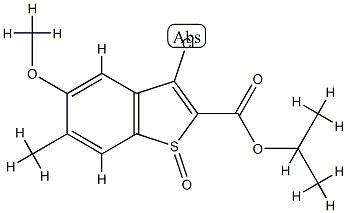 Benzo[b]thiophene-2-carboxylic acid, 3-chloro-5-Methoxy-6-Methyl-, 1-Methylethyl ester, 1-oxide CAS#: 809281-52-5