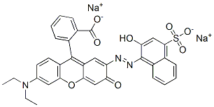 Benzoic acid, 2-6-(diethylamino)-2-(2-hydroxy-4-sulfo-1-naphthalenyl)azo-3-oxo-3H-xanthen-9-yl-, disodium salt CAS#: 89923-49-9