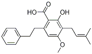 Benzoic acid, 2-hydroxy-4-Methoxy-3-(3-Methyl-2-butenyl)-6-(2-phenylethyl)- CAS#: 80489-90-3