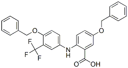 Benzoic  acid,  5-(phenylmethoxy)-2-[[4-(phenylmethoxy)-3-(trifluoromethyl)phenyl]amino]- CAS#: 82578-53-8
