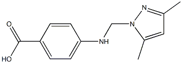 Benzoic acid,4-[[(3,5-dimethyl-1H-pyrazol-1-yl)methyl]amino]- CAS#: 824431-10-9