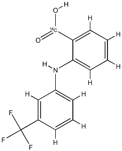 Benzoic-carboxy-14C  acid,  2-[[3-(trifluoromethyl)phenyl]amino]-  (9CI) CAS#: 85600-21-1