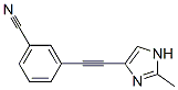 Benzonitrile, 3-[(2-methyl-1H-imidazol-4-yl)ethynyl]- (9CI) CAS#: 808773-42-4
