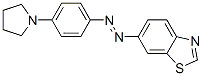 Benzothiazole, 6-((4-(1-pyrrolidinyl)phenyl)azo)- CAS#: 84713-37-1
