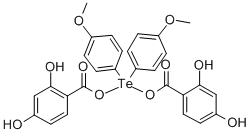 Bis(p-methoxyphenyl)di-beta-resorcylatotellurium CAS#: 84438-49-3