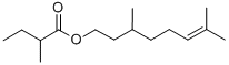 CITRONELLYL-2-METHYLBUTYRATE CAS#: 85409-36-5