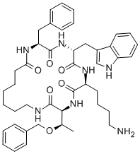 CYCLO(7-AMINOHEPTANOYL-PHE-D-TRP-LYS-THR[BZL]) CAS#: 84211-54-1