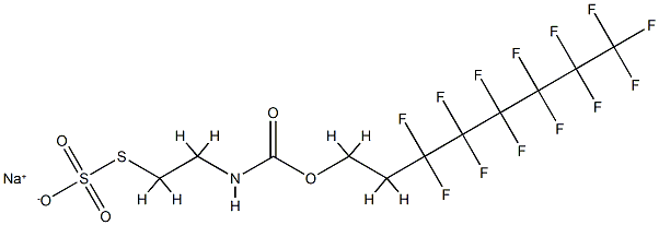 Carbamic acid, [2-(sulfothio)ethyl]-, C-(3,3,4,4,5,5,6,6,7,7,8,8,8-tridecafluorooctyl) ester, monosodium salt CAS#: 82199-07-3