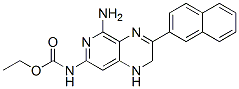 Carbamic acid, (5-amino-1,2-dihydro-3-(2-naphthalenyl)pyrido(3,4-b)pyr azin-7-yl)-, ethyl ester CAS#: 83269-07-2