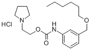 Carbanilic acid, m-((hexyloxy)methyl)-, 2-(1-pyrrolidinyl)ethyl ester, hydrochloride CAS#: 80171-66-0