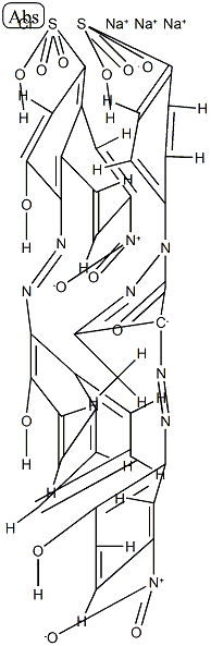 Chromate(3-), [4-[4,5-dihydro-4-[(2-hydroxy-5-nitrophenyl)azo]-3-methyl-5-oxo-1H-pyrazol-1-yl]benzenesulfonato(3-)][3-hydroxy-4-[(2-hydroxy-1-naphthalenyl)azo]-7-nitro-1-naphthalenesulfonato(3-)]-, trisodium CAS#: 85959-76-8