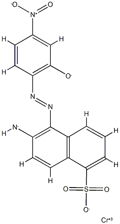 Chromium, [6-amino-5-[(2-hydroxy-4- nitrophenyl)azo]-1-naphthalenesulfonato(3-)]- CAS#: 87912-16-1