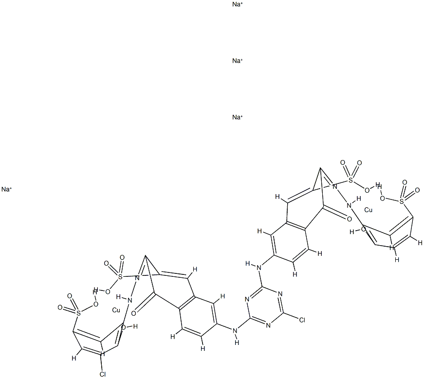 Cuprate, [m-[7-[[4-chloro-6-[[6-[(3-chloro-2-hydroxy-5-sulfophenyl)azo]-5-hydroxy-7-sulfo-2-naphthalenyl]amino]-1,3,5-triazin-2-yl]amino]-4-hydroxy-3-[(2-hydroxy-5-sulfophenyl)azo]-2-naphthalenesulfonato]]di-, tetrasodium CAS#: 85269-52-9