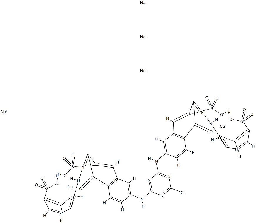 Cuprate, [m-[[7,7'-[(6-chloro-1,3,5-triazine-2,4-diyl)diimino]bis[4-hydroxy-3-[(2-hydroxy-5-sulfophenyl)azo]-2-naphthalenesulfonato]]]]di-, tetrasodium CAS#: 85269-51-8