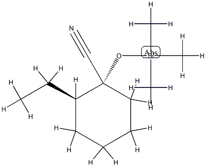 Cyclohexanecarbonitrile, 2-ethyl-1-[(trimethylsilyl)oxy]-, (1R,2R)-rel- (9CI) CAS#: 804563-35-7