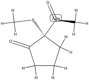 Cyclopentanone, 2-[(R)-methylsulfinyl]-2-(methylthio)-, (2R)-rel- (9CI) CAS#: 823221-67-6