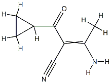 Cyclopropanepropanenitrile, -alpha--(1-aminoethylidene)--bta--oxo- CAS#: 88070-92-2