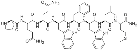 D-PRO-GLN-GLN-D-TRP-PHE-D-TRP-LEU-MET-NH2 CAS#: 81039-85-2