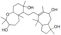 Decahydro-2,2,5a,7-tetramethyl-6-[2-(1,2,3,3a,4,7,8,8a-octahydro-1,7-dihydroxy-1,4,4,6-tetramethylazulen-5-yl)ethyl]-1-benzoxepine-3,7-diol CAS#: 86748-31-4