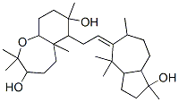 Decahydro-2,2,5a,7-tetramethyl-6-[2-(2,3,3a,4,6,7,8,8a-octahydro-1-hydroxy-1,4,4,6-tetramethylazulen-5(1H)-ylidene)ethyl]-1-benzoxepin-3,7-diol CAS#: 86748-29-0