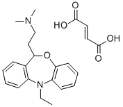 Dibenz(b,e)(1,4)oxazepine-11-ethanamine, 5,11-dihydro-5-ethyl-N,N-dime thyl-, (+-)-, (E)-2-butenedioate (1:1) CAS#: 86640-32-6