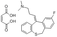 (E)-9-Fluoro-11-(3-dimethylaminopropylidene)-6,11-dihydrodibenzo(b,e)t hiepin hydrogen maleate CAS#: 81890-59-7