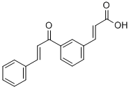 (E,E)-3-(3-(1-Oxo-3-phenyl-2-propenyl)phenyl)-2-propenoic acid CAS#: 82885-72-1