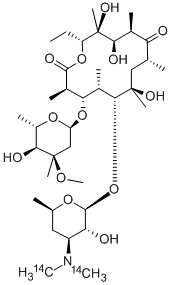 ERYTHROMYCIN, [N-METHYL-14C] CAS#: 82343-12-2