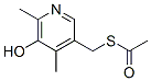 Ethanethioic acid, S-[(5-hydroxy-4,6-dimethyl-3-pyridinyl)methyl] ester (9CI) CAS#: 807263-70-3