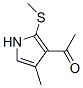 Ethanone, 1-[4-methyl-2-(methylthio)-1H-pyrrol-3-yl]- (9CI) CAS#: 80224-51-7