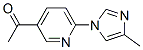Ethanone, 1-[6-(4-methyl-1H-imidazol-1-yl)-3-pyridinyl]- (9CI) CAS#: 810662-41-0