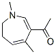 Ethanone, 1-(6,7-dihydro-1,4-dimethyl-1H-azepin-3-yl)- (9CI) CAS#: 88830-12-0