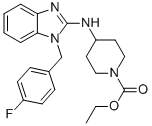 Ethyl 4-[[1-[(4-fluorophenyl)methyl]-1H-benzimidazol-2-yl]amino]piperidine-1-carboxylate CAS#: 84501-68-8
