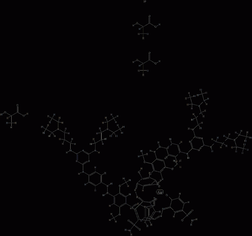 Ferrate(1-), bis[3-[[5-[[4-[[4-[[4,6-bis[[3-(diethylamino)propyl]amino]-1,3,5-triazin-2-yl]amino]phenyl]azo]-2,5-dimethoxyphenyl]azo]-2,4-dihydroxyphenyl]azo]-4-hydroxybenzenesulfonamidato(2-)]-, hydrogen, tris(2-hydroxypropanoate) (salt) CAS#: 80063-42-9