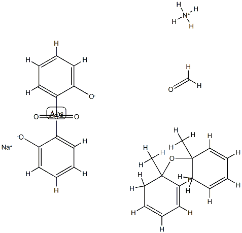Formaldehyde, polymers with sulfonated 1,1'-oxybis[methylbenzene] and sulfonylbis[phenol], ammonium sodium salts CAS#: 82640-16-2
