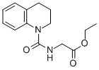 GLYCINE, N-[(3,4-DIHYDRO-1(2H)-QUINOLINYL)CARBONYL]-, ETHYL ESTER CAS#: 88630-40-4