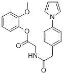 Glycine, N-((4-(1H-pyrrol-1-yl)phenyl)acetyl)-, 2-methoxyphenyl ester CAS#: 85209-67-2
