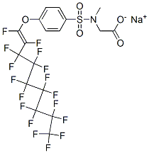 Glycine,N-[[4-[(heptadecafluorononenyl)oxy]phenyl]sulfonyl]-N-methyl-,sodium salt CAS#: 85228-95-1