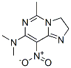 Imidazo[1,2-c]pyrimidine, 7-(dimethylamino)-2,3-dihydro-5-methyl-8-nitro- (8CI) CAS#: 802326-61-0