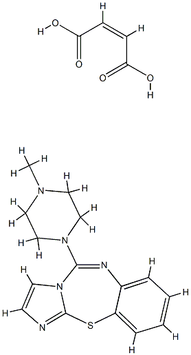 Imidazo(2,1-b)(1,3,5)benzothiadiazepine, 5-(4-methyl-1-piperazinyl)-, (Z)-2-butenedioate(1:1) CAS#: 81382-52-7
